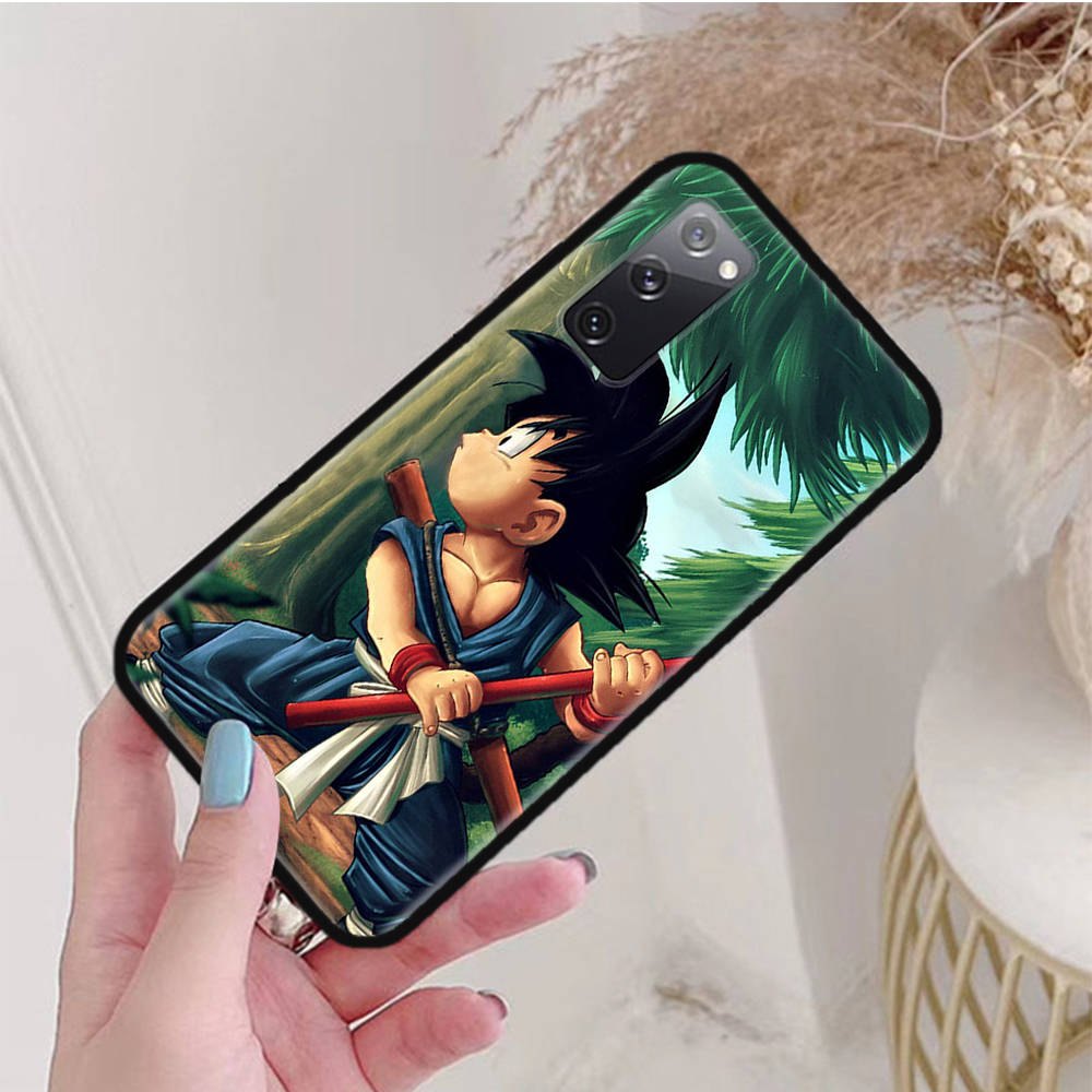 Black Case for Xiaomi Poco X6 X4 M5 M6 F5 F6 C65 C55 C50 C51 C40 Pro Redmi 14C A3X 13C 12C 11T 10A 9C Note 7 6 8A Plus W-87 Dragon Ball Little Goku