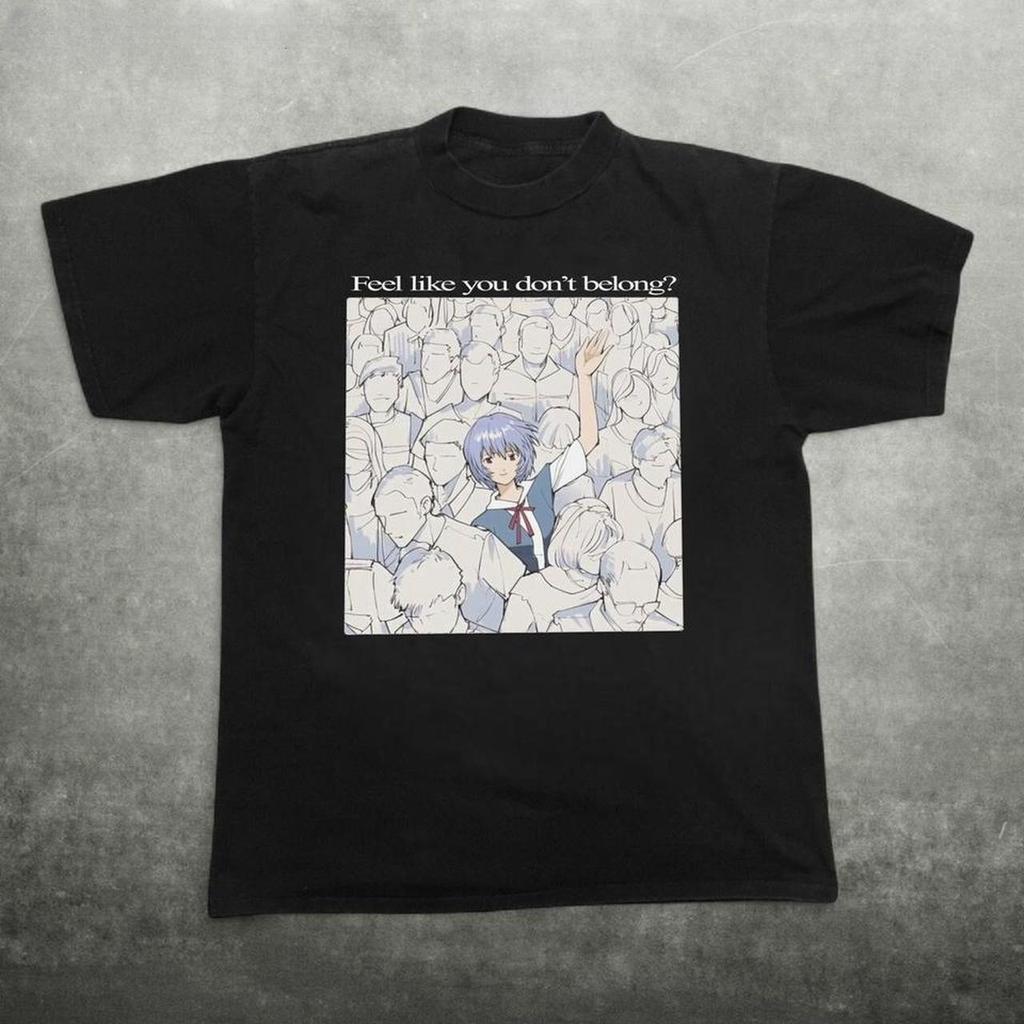 2026 Summer New Arrival Evangelion Pattern Street Style Print Shortsleeve Tshirt Y2k Style Suitable For Both Unisex And Unisex