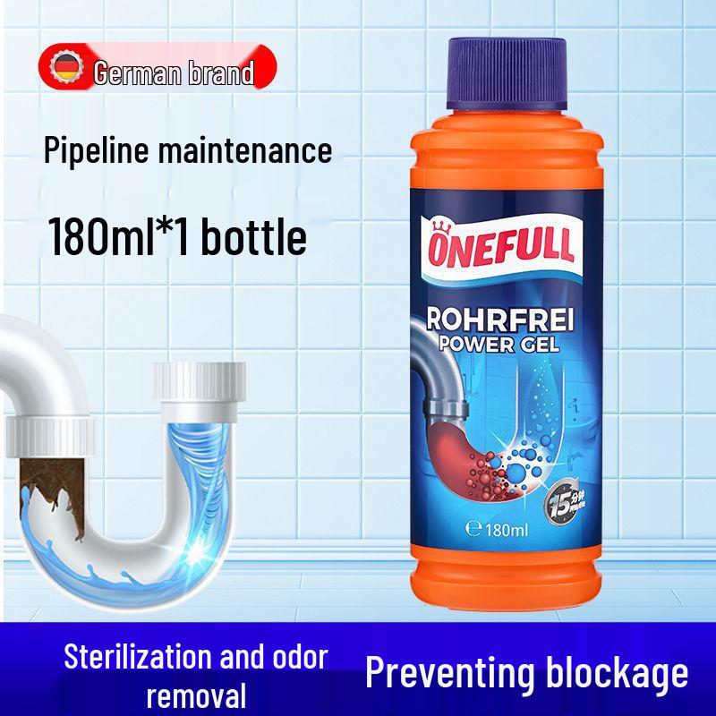 German Drain Unclogger: Powerful Dissolving Solution for Kitchen, Sink, Toilet, and Bathroom Pipes