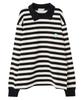 MAYOL Double Collar Rugby Long Sleeve T-Shirt_Black