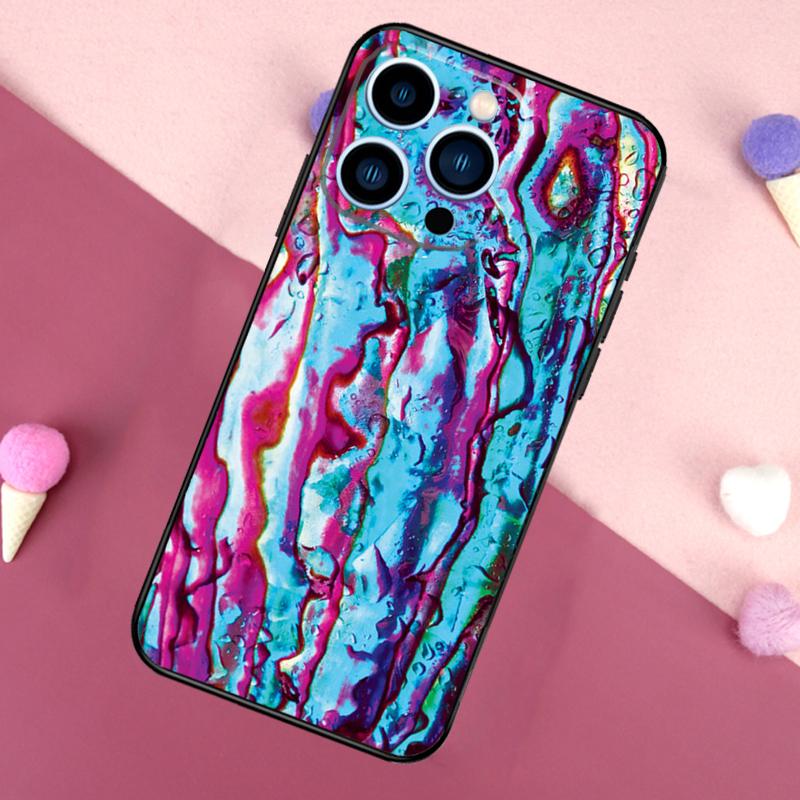 Abalone Sea Shell Texture Case For iPhone 16e 16 15 Pro Max 11 12 13 Mini 14 15 Pro Max 15 Plus XR Phone Back Cover