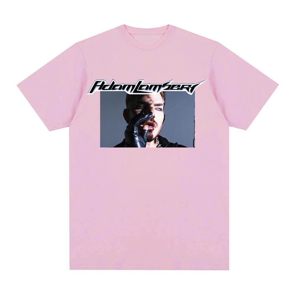 Adam Lambert TShirt Graphic Printing Oneck Cotton Camisetas WomenUnisex Comfortable Short Sleeve Tshirts Casual Clothing