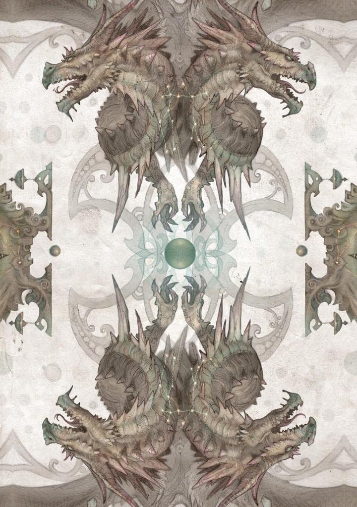 Kancharo 33-Card Oracle Card Set, Tarot Card Reading [Star Dragons Oracle Cards], Includes Japanese Oracle Card Basic Instructions & Pouch (Authentic)