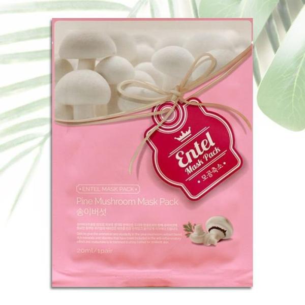 [OFJ62MN7]Entel Mushroom Mask Pack x 10 Packs Sheet Pack Skin Soothing (12105938)