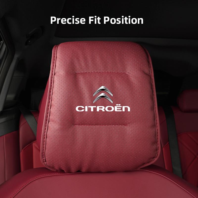 1Pcs Car Seat Headrest Protector Auto Pillow Cover For Citroen C1 2CV RD3 Cross Berlingo Xsara Saxo Jumpy C8 C-Elysee CelyseeC6