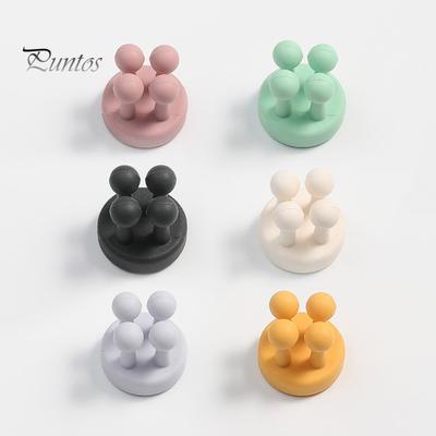 4 pezzi Portaspazzolino in silicone Ganci multifunzione Installazione semplice Ganci autoadesivi per spazzolino singolo