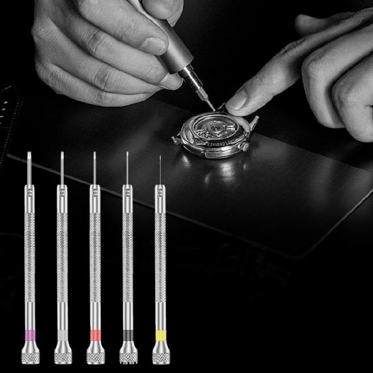 3PCs Jewelry Repair Screwdriver Set Carbon Steel Detachable Heads AntiSlip Aluminum Handle For Watchmakers Tool