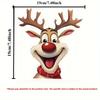 Christmas Motorcycle Stickers Elk Waterproof Santa Claus and Reindeer Window Decorations Car Computer Decorative Sticker