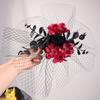 Elegant Halloween Hairpin Fashion Mesh Headpiece Creative Rose Hairpin  Halloween Party