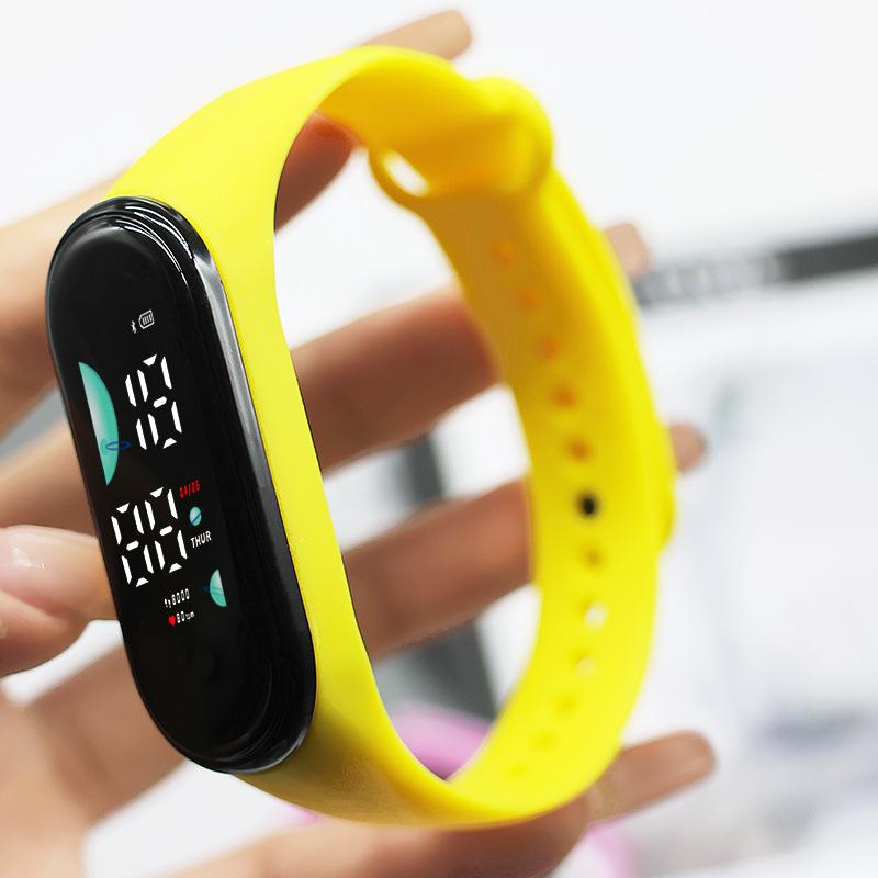 Motion Sports Watch For Electronic Led Digital Wristwatch Fashion Casual Simple Silicone Touch Waterproof Clock