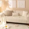 Soft Comfortable Velvet Sofa Cushion Four Seasons Universal Anti Slip Seat Cushion Solid Color Minimalist Breathable Couch Towel