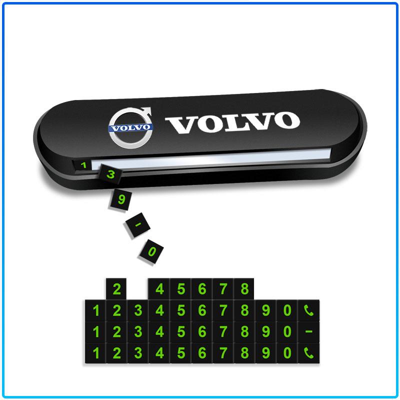 New Car Temporary Parking Card Plate Badge Car Styling For Volvo 240 C70 S40 S50 S60 S70 S80 S90 V40 V50 V60 V90 XC40 XC60 XC90 Vnl Truck