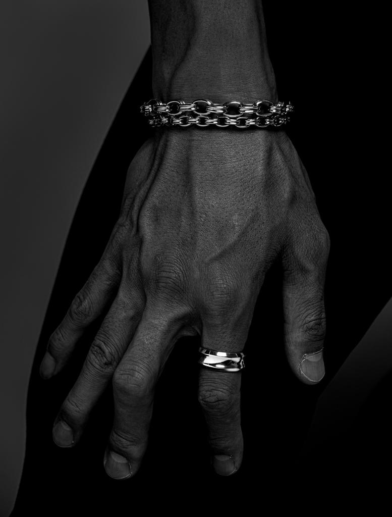 Sting925 Curved Bold Ring (B Type)