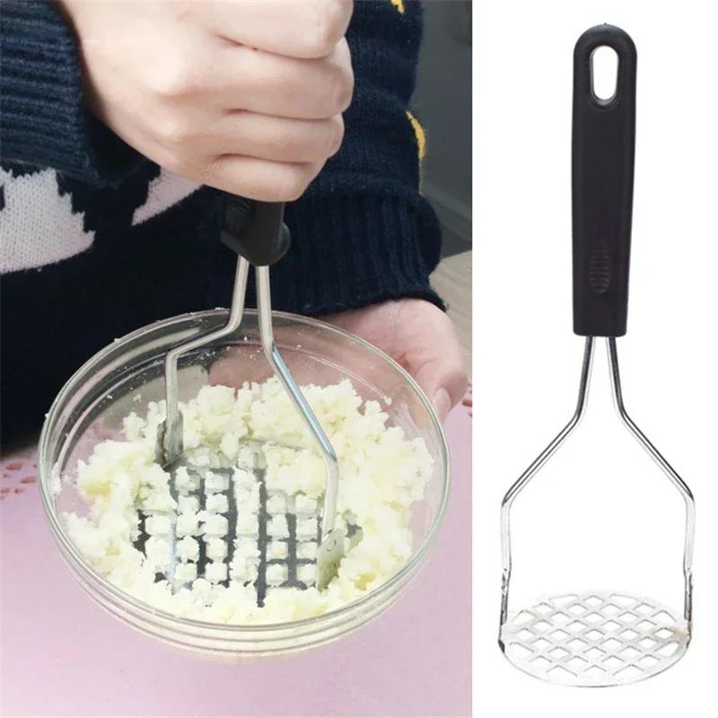Triturador de Patatas de Acero Inoxidable Ricer Utensilio de Cocina Puré Prensa de Ajo Vegetal Fruta Fabricante de Prensa Herramientas de Cocina Accesorios