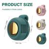 Portable Silent Fan Mini USB Rechargeable Bladeless Electric Clip-on Fan Adjustable 3-Speed Waist Fan For Outdoor Sports Office