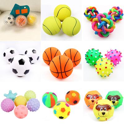 1pcs Diameter 6cm Squeaky Pet Dog Ball Toys for Small Dogs Rubber Chew Puppy Toy Dog Stuff Dogs Toys Pets Brinquedo Cachorro