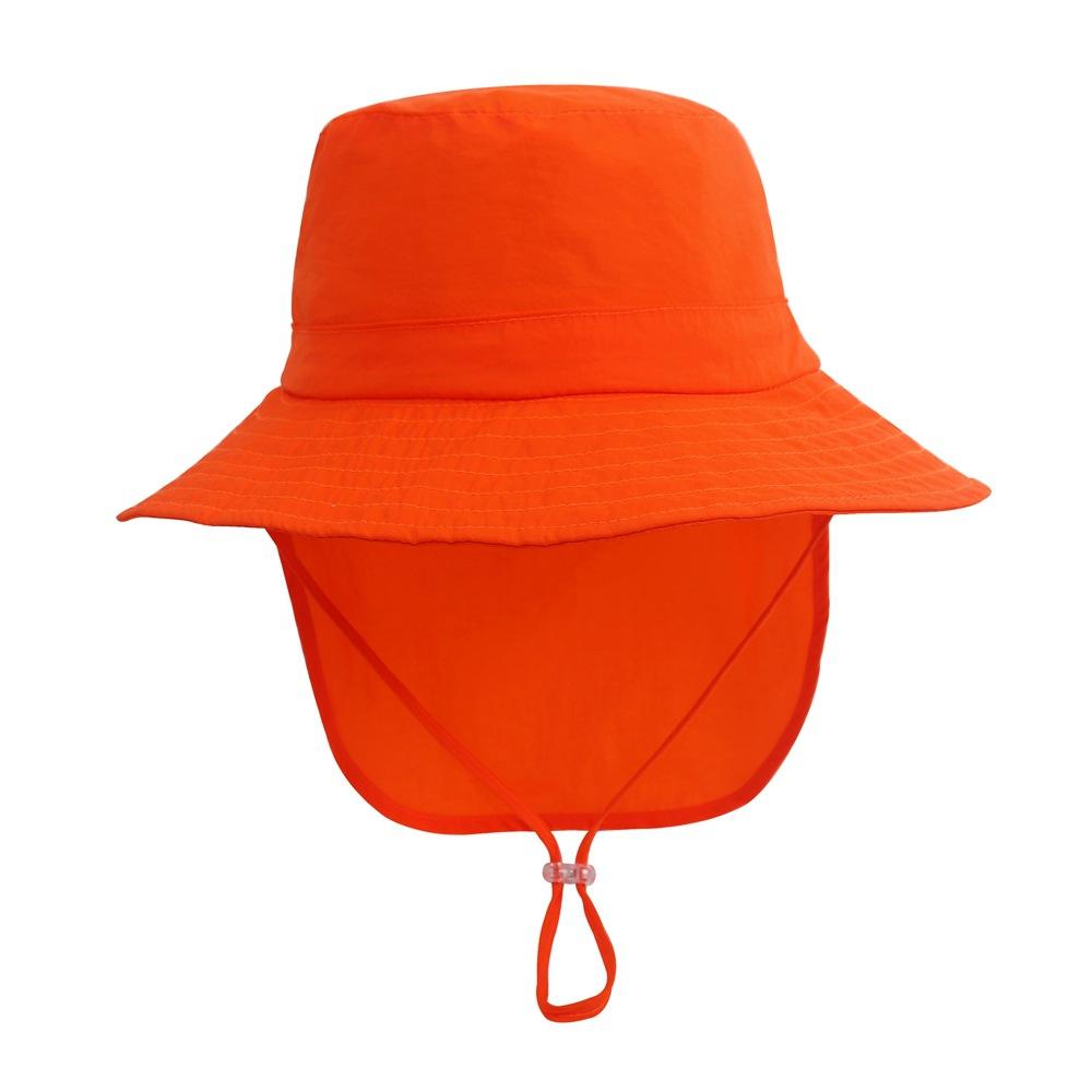 Kids Bucket Hats for Boys Girls UV Sun Protection Beach Caps with Neck Flap Play Hat 12 Colors Available Sizes 2-5 Years Old
