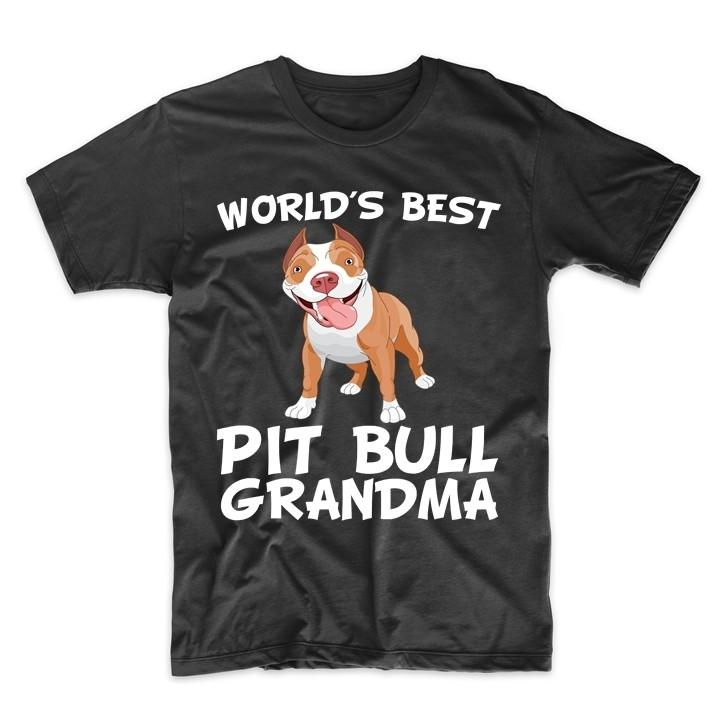 World s Best Pit Bull Grandma Dog Owner T-Shirt S