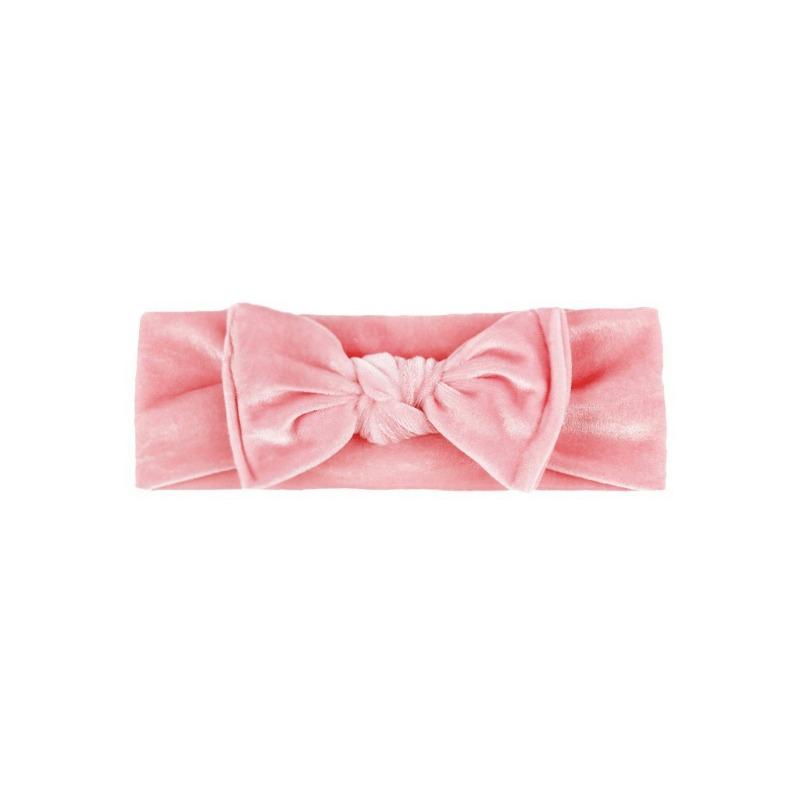 New golden velvet baby headband, cute bow baby headband, children's 11-color hair accessories headscarf