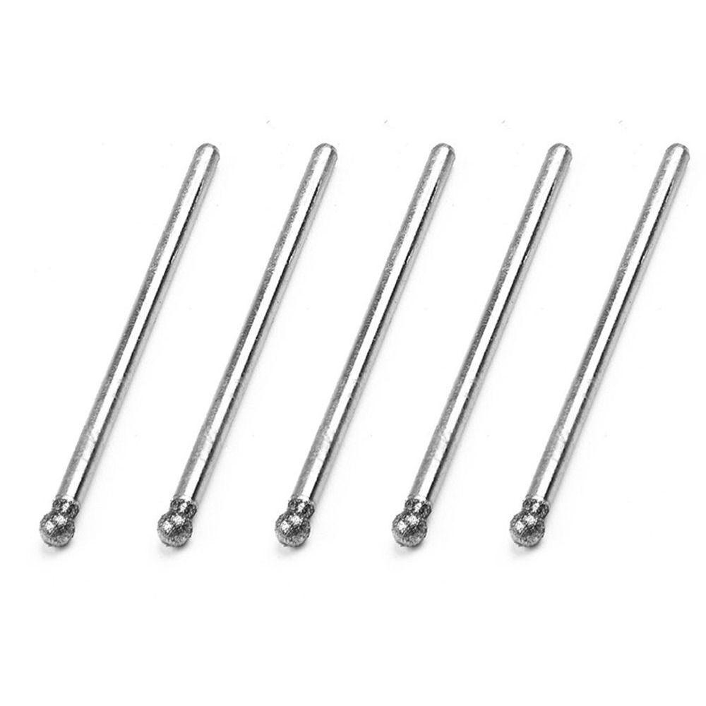 5Pcs 0.5mm-8mm Electric Grinder Parts 2.35mm Shank Burring Sanding Drill Bit Diamond Grinding Head