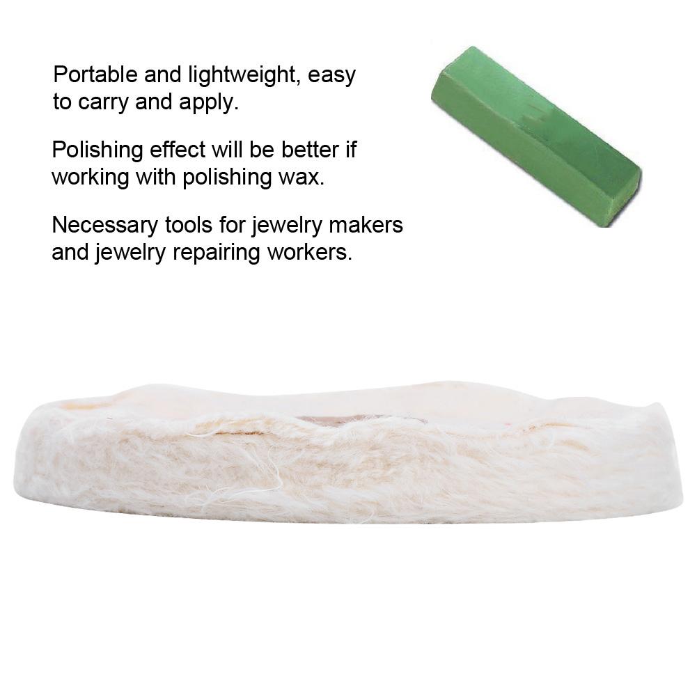 Jewelry Grinding Polishing Tools Pearl Buffing Cotton Cloth White Wheel Pad (125mm)