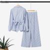 ZANZEA Dámské ležérní dvoudílné sady obleků s dlouhým rukávem a kalhotami