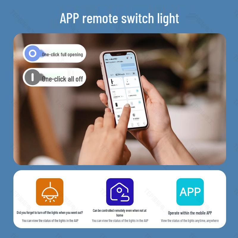 Ultra-Thin Smart Switch Panel with Mesh 2.0, Wireless Dual Control, Zero Fire, Mijia App Connected