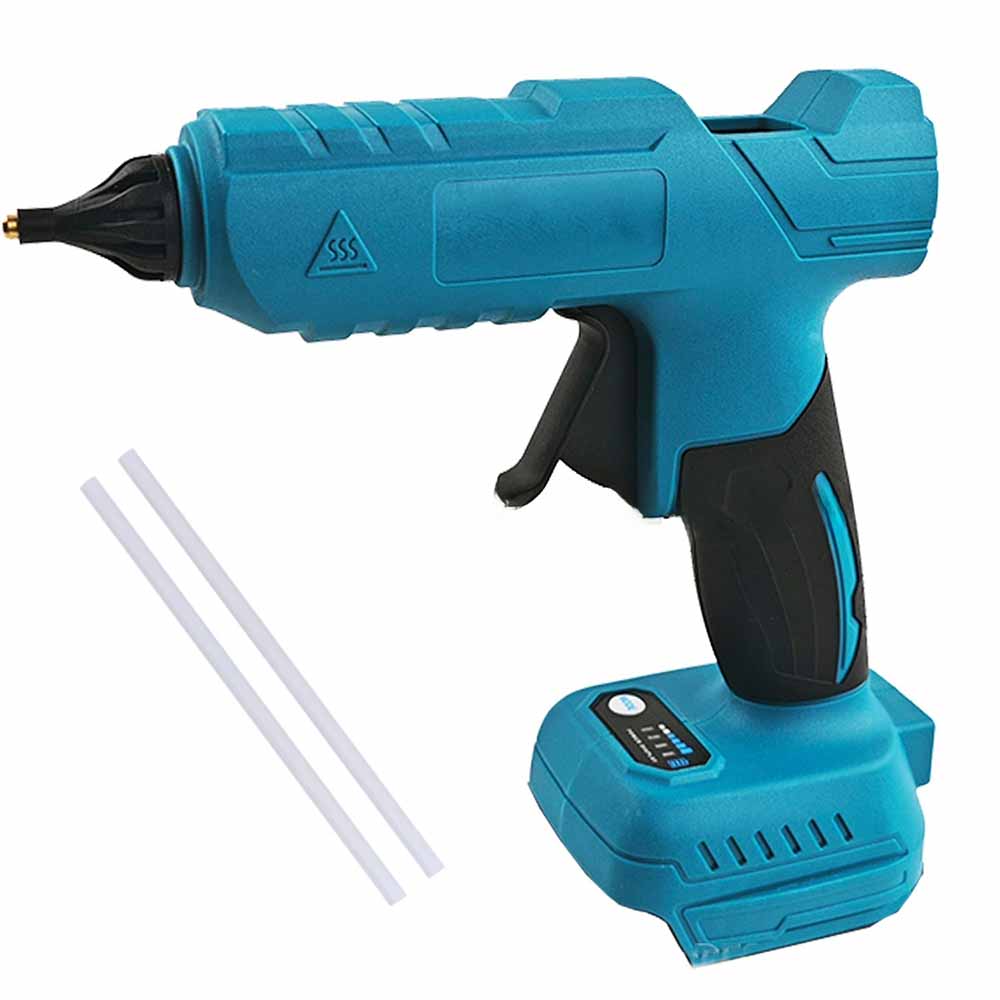 

Электрический пистолет для термоклея для аккумулятора Dewalt/Makita/Milwaukee 18 В Электрический клеевой пистолет Клеевой стержень 11 мм Пистолет для горячей сварки воздухом