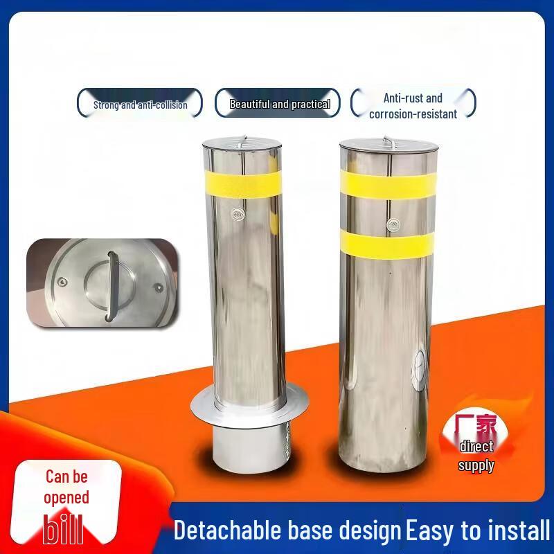 YangAn 304 Stainless Steel Bollard Warning Post