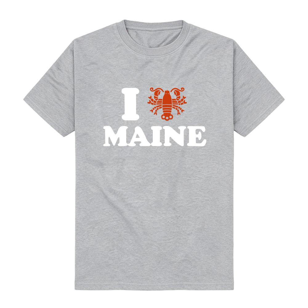 TV Series Reacher 2026 Unisex Short Sleeve T‑Shirt I Love Maine Lobster Graphic Print Tees Casual O‑Neck Loose Tops Men Women