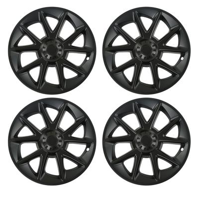 4 PZ 18 pollici Coprimozzo Ruota Auto Nero Leggero Resiliente Aerodinamico Impermeabile Sostituzione per Tesla Model 3 2017‑2022