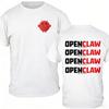 2026 OPENCLAW Red Lobster Logo Oversized TShirt Men Vintage Streetwear Hip Hop Graphic Tee Casual Cotton Short Sleeve Tops