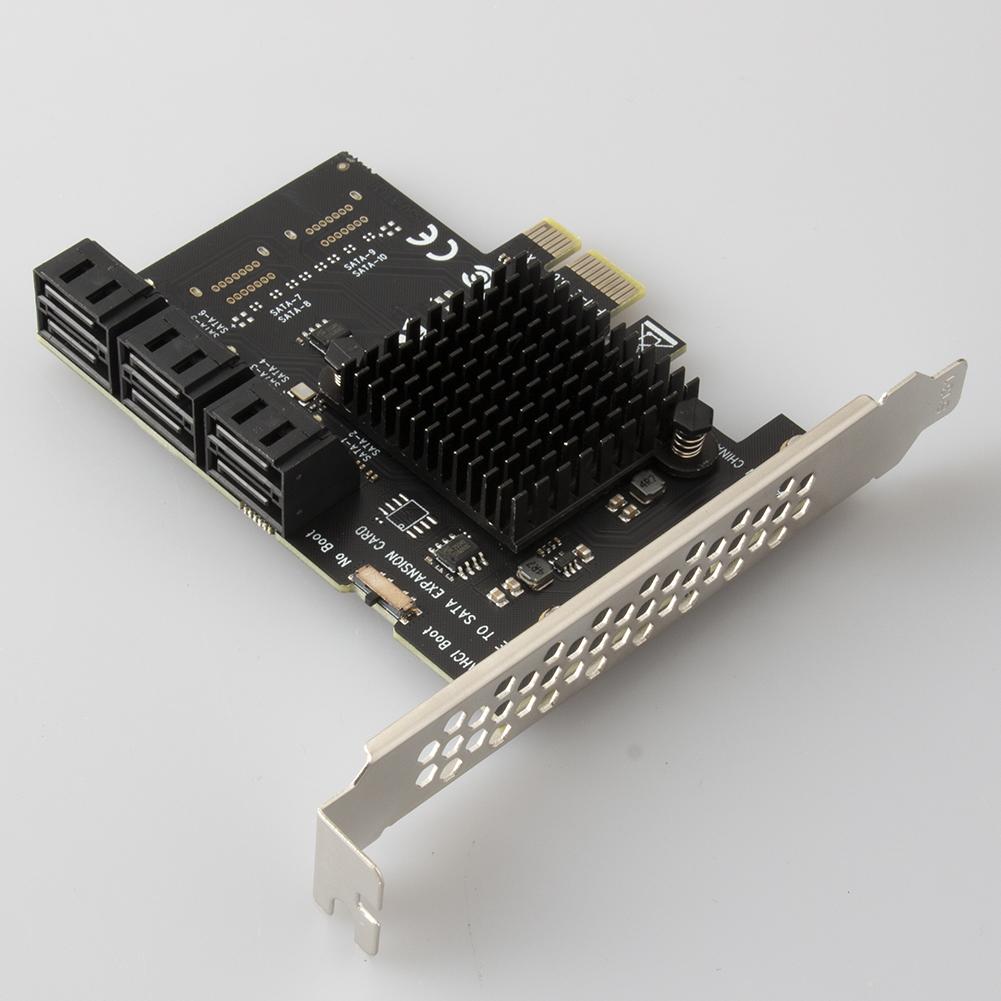PCI Express 6Gbps Desktop-Computer-Adapter PCI Express Desktop-Adapterkarte PCI-E 1X zu SATA3.0 6-Port-Erweiterung
