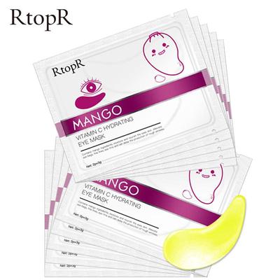 RtopR 10pcs Mango Vitamin C Hydrating Anti-Aging Eye Mask Skin Serum