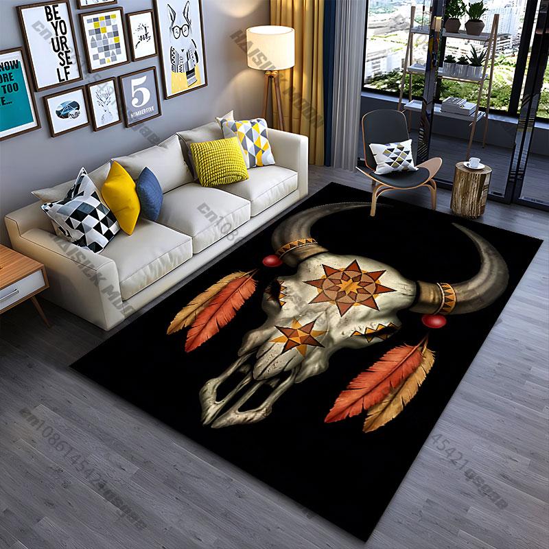 Native spiritual symbolism strength carpet Yoga living room room decor children s crawling mat doormat area rug games mat 40x60cm