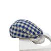 New spring and summer hats women's plaid forward cotton splicing painter hats hot summer cotton hats