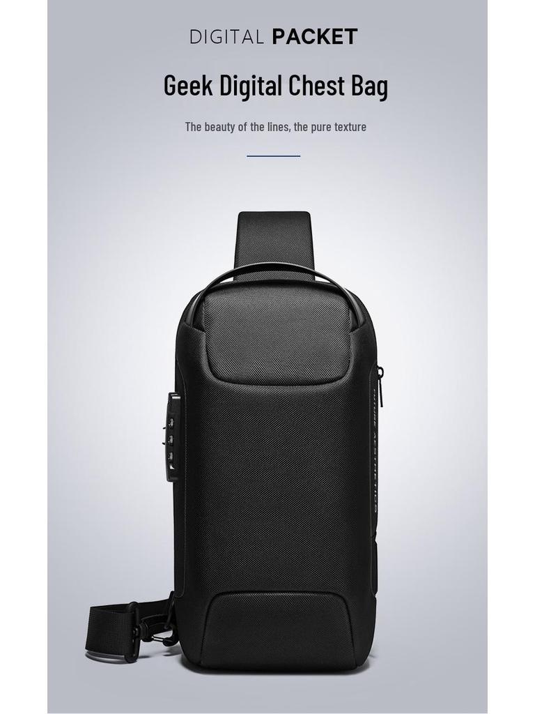 Men's Functional Crossbody Chest Bag – Trendy Korean Style Business Shoulder Bag