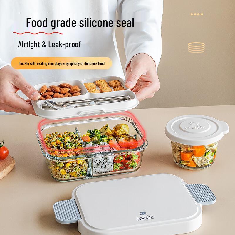 CAMUZ Hitzebeständige Glas-Lunchbox