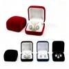 Velvet Stud Earrings Small Necklace Storage Box Organizer Case Jewelry Display Gift Packaging Boxes Portable Travel Wedding