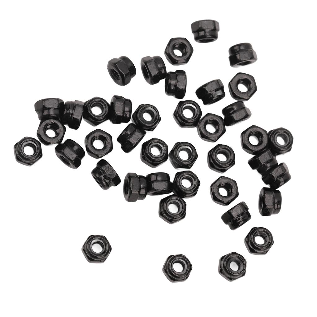 40Pcs RC Wheel Lock Nut Iron M2.5 Hex Accessory Set Kit for Traxxas 1 18 Climbing Car