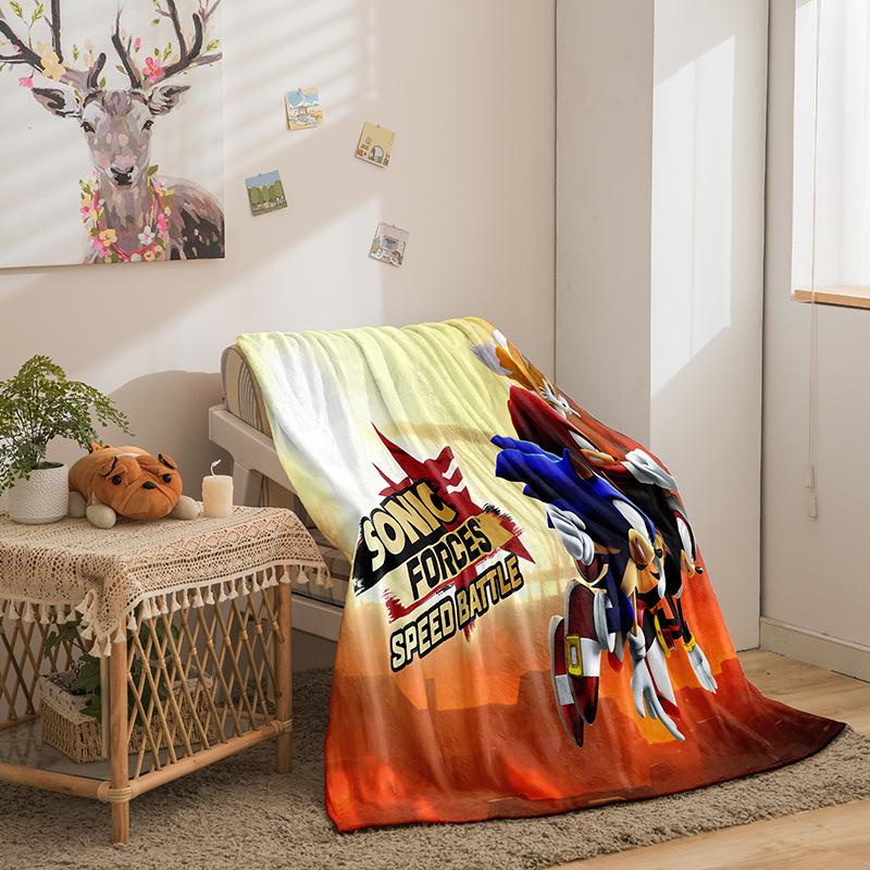 Cartoon Sonic Series Double-Sided Flannel 3D Digital Printing Blanket Blanket