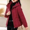 New cotton-padded women's winter short loose small thickened cotton-padded jacket hooded jacket
