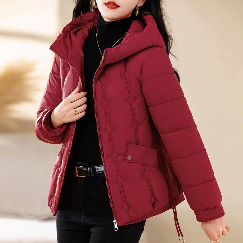 New cotton-padded women's winter short loose small thickened cotton-padded jacket hooded jacket