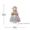 Enamel Court Sheep Brooch Floral Animal Lapel Pin Elegant Lamb Brooch Pin  Women