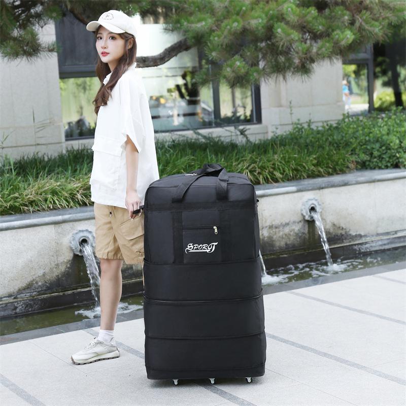 Universal Expandable Wheeled Luggage: Extra-Large Capacity Travel & Study Abroad Bag