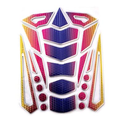 Pad Coloful Edge Modification Accessories 3D Fish Bone Decals Motorcycle Fuel Tank Stickers