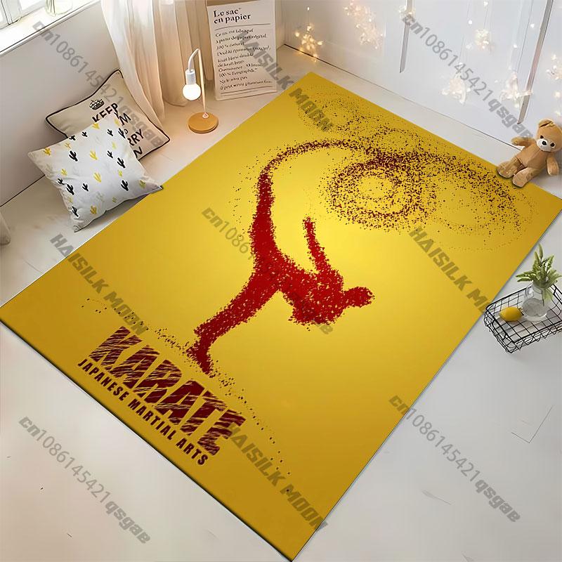 

Martial artist paintingcarpet Yoga living room room decor children s crawling mat doormat area rug games floor mat 40x60cm