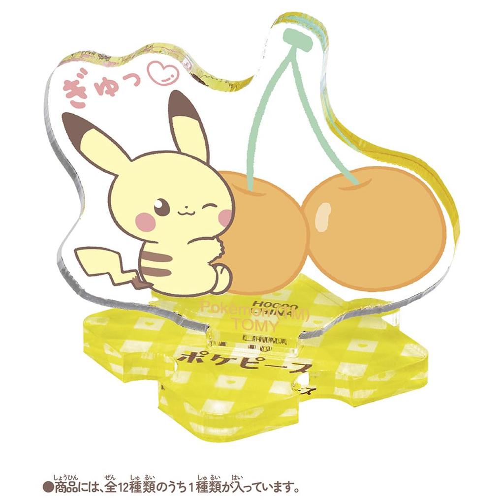TAKARA TOMY Pokemon PokePiece Small Connecting Acrylic Stand - Colorful Fruits - Box