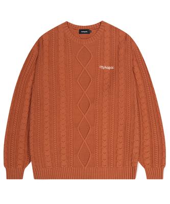 MAHAGRID Fisherman Knit Sweater Orange(Mg2Dfmk624A)
