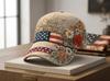 Vlastenecká baseballová čepice USA 1776 - 250. výročí Vintage květinově vyšívaná Unisex čepice pro Čtvrtý červenec